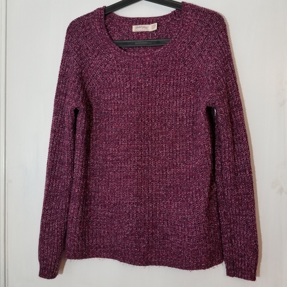 Fade Glory Crew Neck Knit Sweater - Picture 1 of 4